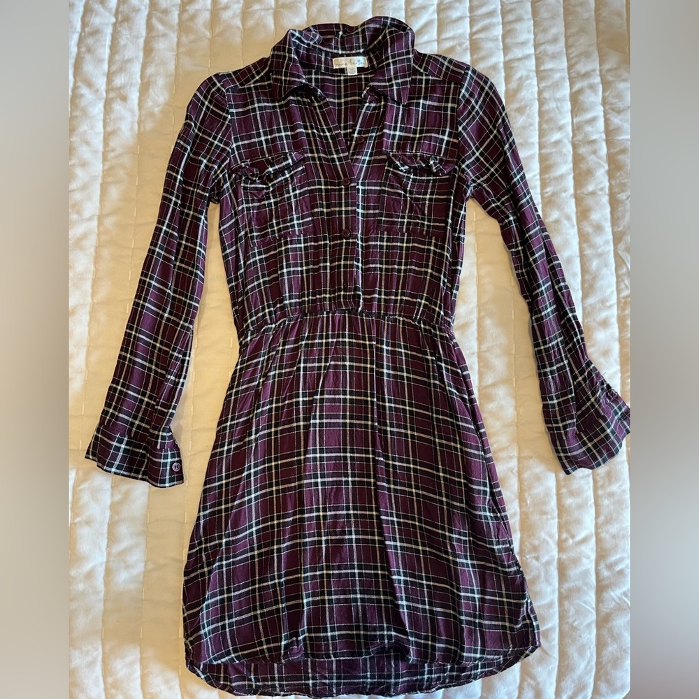 Long Sleeved Flannel Dress